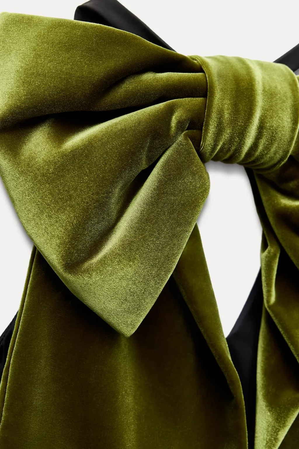 Outlet VESTIDO MAXI LAZO TERCIOPELO Mujer Vestidos