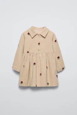 Niños ZARA 1½ - 6 Años·Vestidos / Petos|6 - 18 Meses·Vestidos / Monos<VESTIDO MICROPANA FLORES