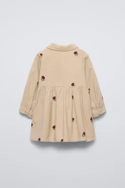 Niños ZARA 1½ - 6 Años·Vestidos / Petos|6 - 18 Meses·Vestidos / Monos<VESTIDO MICROPANA FLORES