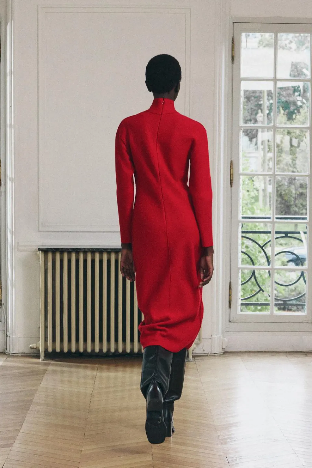 Fashion VESTIDO MIDI 100% LANA Mujer Vestidos|Cárdigan / Jerséis