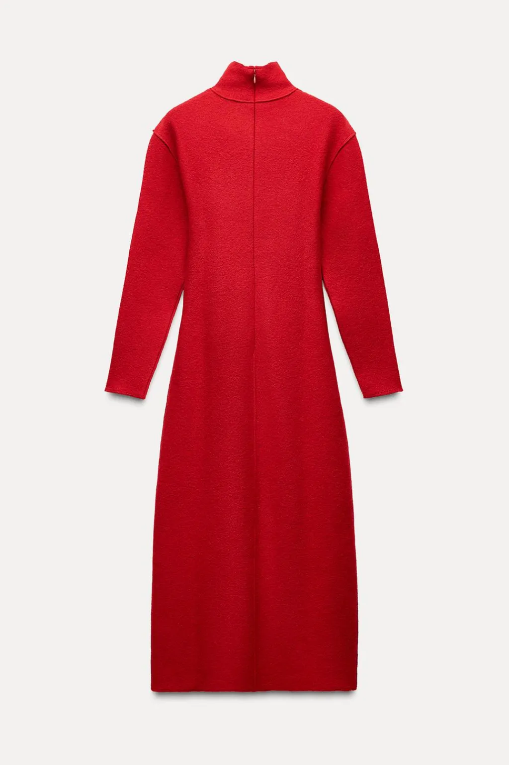 Fashion VESTIDO MIDI 100% LANA Mujer Vestidos|Cárdigan / Jerséis