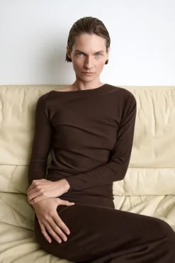 Fashion VESTIDO MIDI 100% LANA Mujer Vestidos|Cárdigan / Jerséis