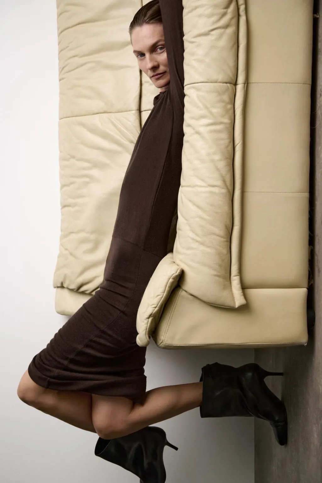 Fashion VESTIDO MIDI 100% LANA Mujer Vestidos|Cárdigan / Jerséis