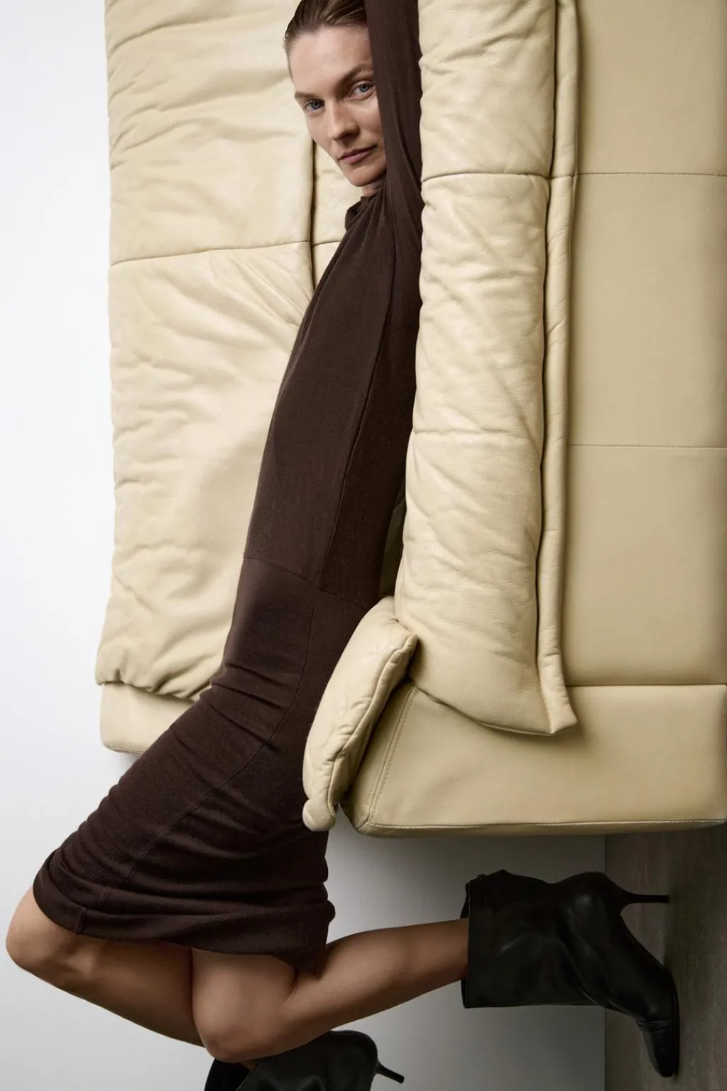 Fashion VESTIDO MIDI 100% LANA Mujer Vestidos|Cárdigan / Jerséis