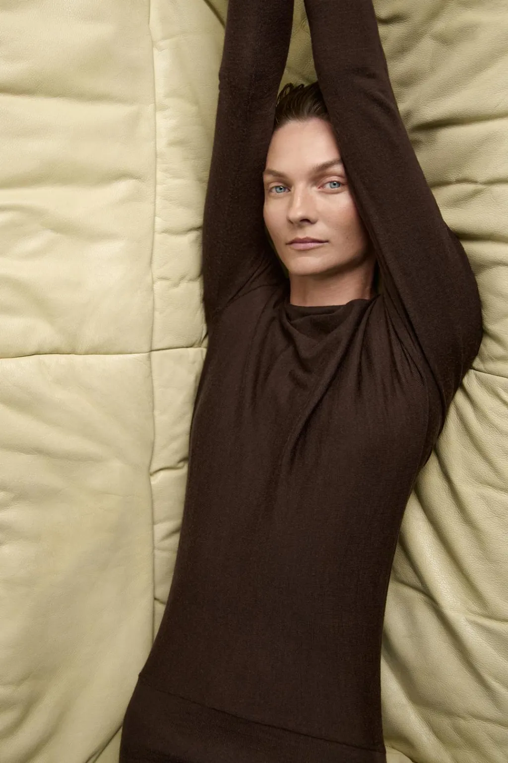 Fashion VESTIDO MIDI 100% LANA Mujer Vestidos|Cárdigan / Jerséis