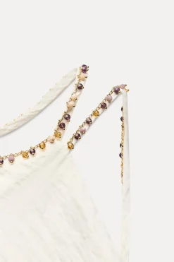 Clearance VESTIDO MIDI ABALORIOS EFECTO ARRUGADO Mujer Vestidos