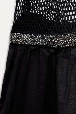 New VESTIDO MIDI ABALORIOS ZW COLLECTION Mujer Vestidos