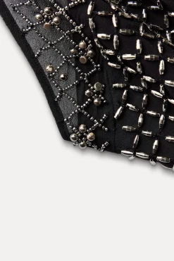 New VESTIDO MIDI ABALORIOS ZW COLLECTION Mujer Vestidos