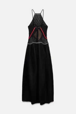 New VESTIDO MIDI ABALORIOS ZW COLLECTION Mujer Vestidos