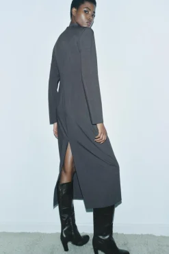 Hot VESTIDO MIDI ABERTURA ZW COLLECTION Mujer Vestidos