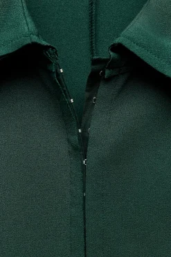 Fashion VESTIDO MIDI CAMISERO Mujer Vestidos