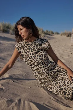 Clearance VESTIDO MIDI CINTURA DRAPEADA Mujer Vestidos