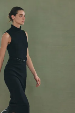 Online VESTIDO MIDI CINTURÓN Mujer Vestidos