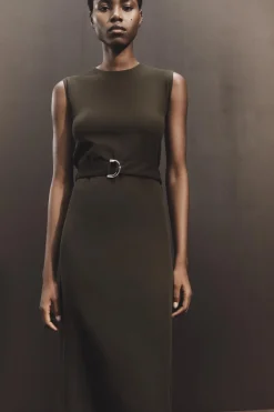 Sale VESTIDO MIDI CINTURÓN Mujer Vestidos