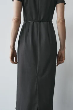 Fashion VESTIDO MIDI CINTURÓN ZW COLLECTION Mujer Vestidos