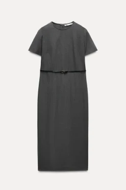 Fashion VESTIDO MIDI CINTURÓN ZW COLLECTION Mujer Vestidos