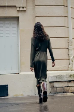 Discount VESTIDO MIDI CINTURÓN ZW COLLECTION Mujer Vestidos