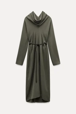 Discount VESTIDO MIDI CINTURÓN ZW COLLECTION Mujer Vestidos