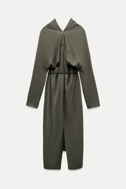 Discount VESTIDO MIDI CINTURÓN ZW COLLECTION Mujer Vestidos