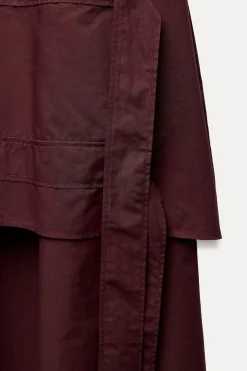 Online VESTIDO MIDI COMBINADO Mujer Vestidos