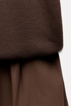 Fashion VESTIDO MIDI COMBINADO Mujer Vestidos