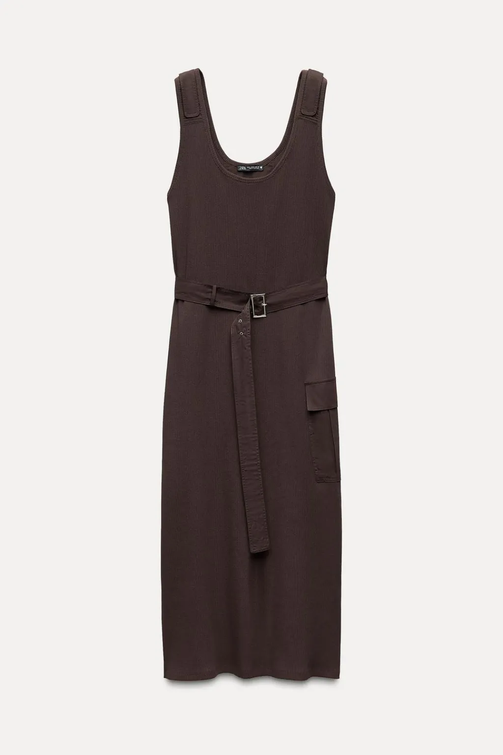 Clearance VESTIDO MIDI COMBINADO RIB Mujer Vestidos