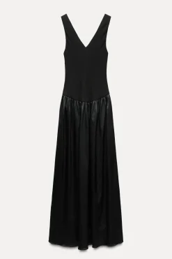 Outlet VESTIDO MIDI COMBINADO ZW COLLECTION Mujer Vestidos