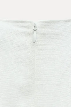 New VESTIDO MIDI CON LINO ZW COLLECTION Mujer Vestidos