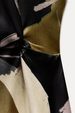 Hot VESTIDO MIDI CREPE ESTAMPADO Mujer Vestidos