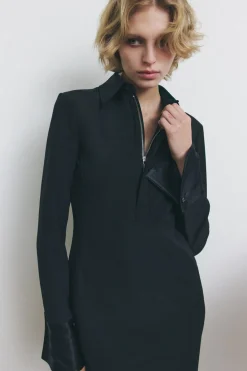 Discount VESTIDO MIDI CUELLO POLO ZW COLLECTION Mujer Vestidos