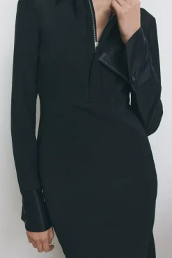 Discount VESTIDO MIDI CUELLO POLO ZW COLLECTION Mujer Vestidos