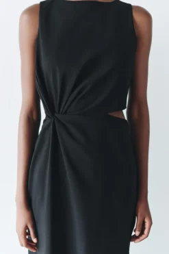 Fashion VESTIDO MIDI CUT OUT ZW COLLECTION Mujer Vestidos