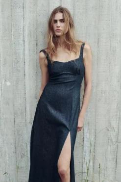 Discount VESTIDO MIDI DENIM Z1975 Mujer Vestidos