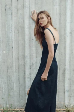 Discount VESTIDO MIDI DENIM Z1975 Mujer Vestidos