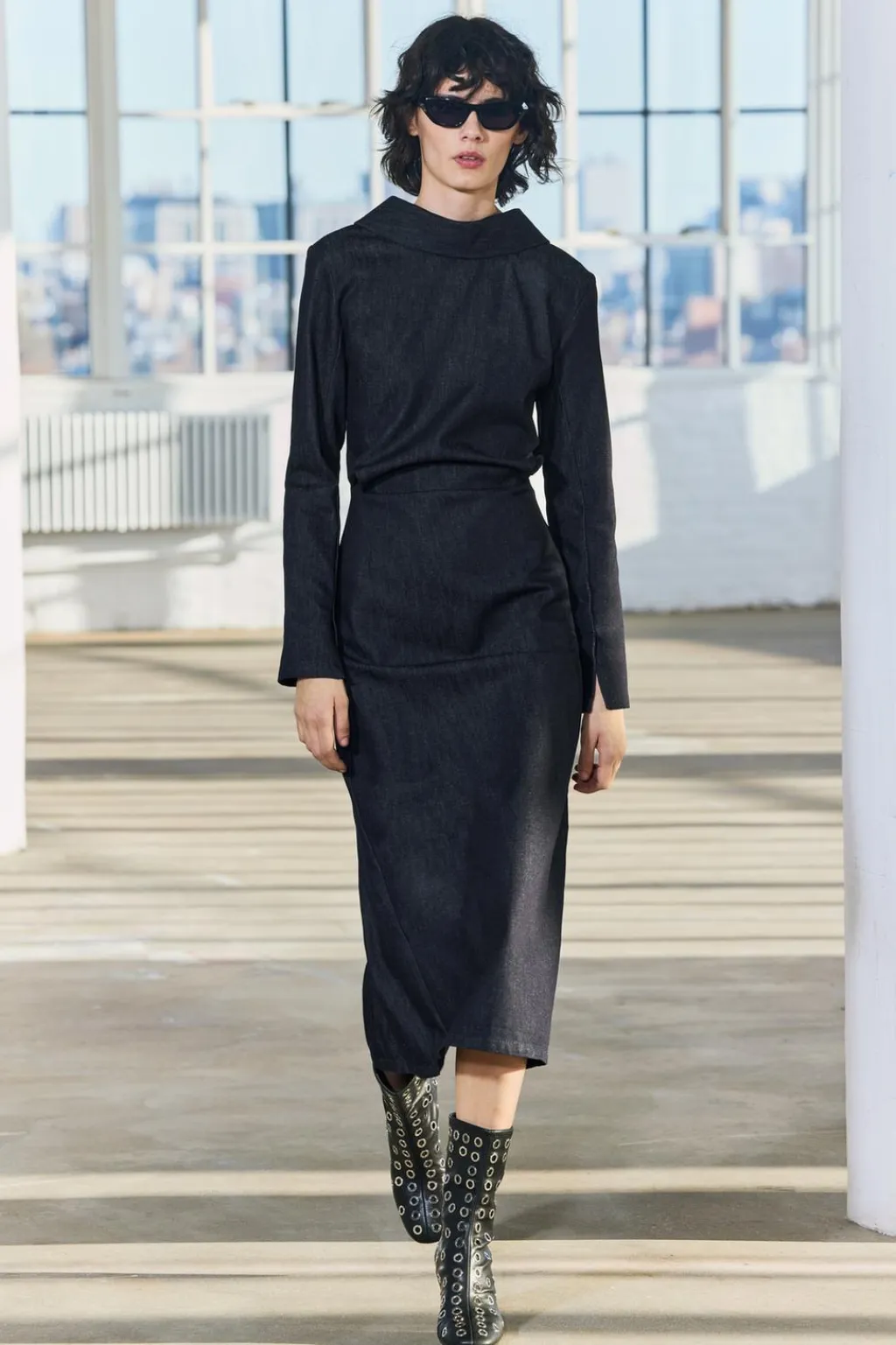 Sale VESTIDO MIDI DENIM ZW COLLECTION Mujer Vestidos