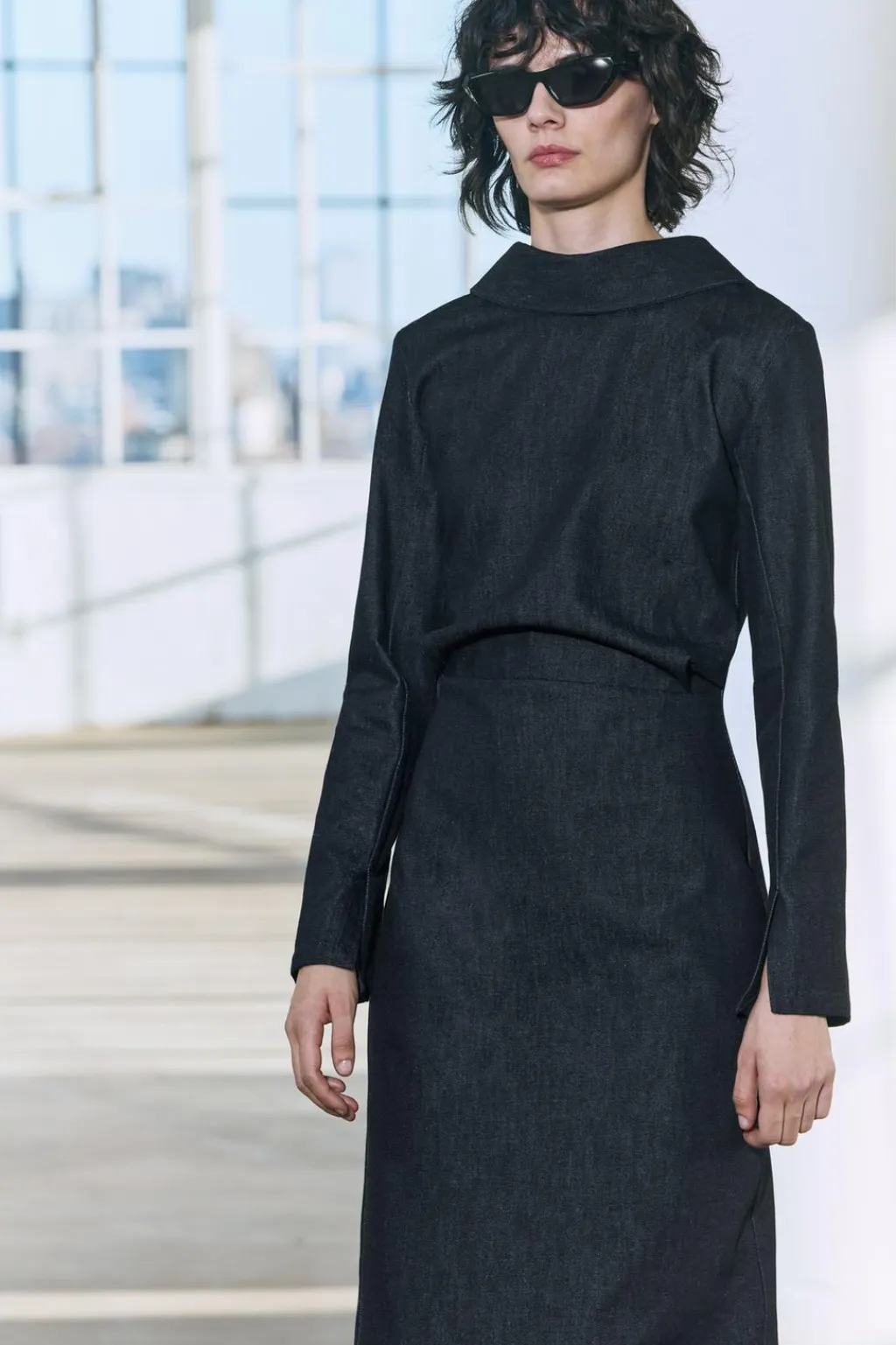 Sale VESTIDO MIDI DENIM ZW COLLECTION Mujer Vestidos