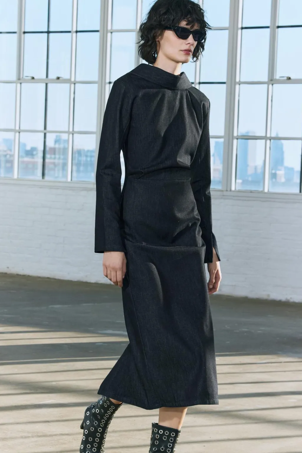 Sale VESTIDO MIDI DENIM ZW COLLECTION Mujer Vestidos