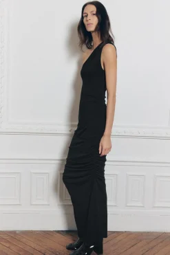 Hot VESTIDO MIDI DRAPEADO Mujer Vestidos|Cárdigan / Jerséis