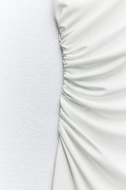 Discount VESTIDO MIDI DRAPEADO Mujer Vestidos