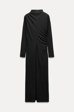 Clearance VESTIDO MIDI DRAPEADO Mujer Vestidos