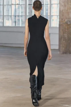 Clearance VESTIDO MIDI DRAPEADO ZW COLLECTION Mujer Vestidos