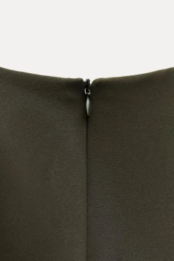 Clearance VESTIDO MIDI DRAPEADO ZW COLLECTION Mujer Vestidos