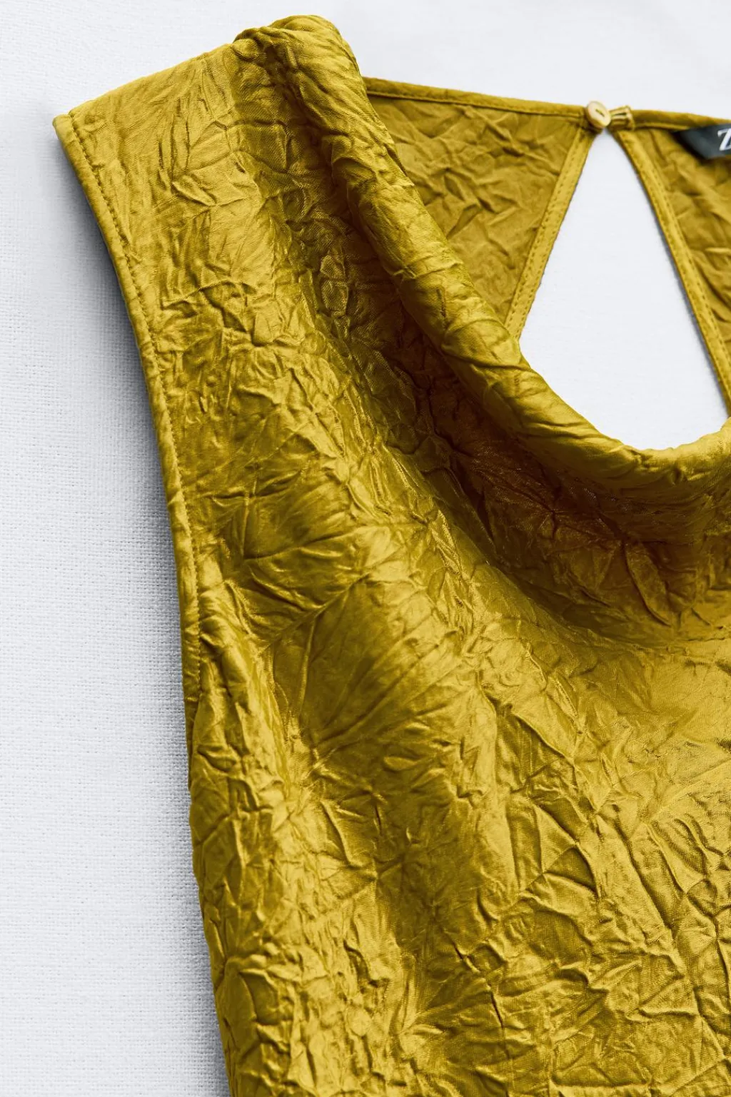 Outlet VESTIDO MIDI EFECTO ARRUGADO Mujer Vestidos