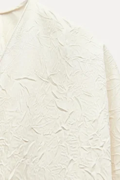 Fashion VESTIDO MIDI EFECTO CRINKLE ZW COLLECTION Mujer Vestidos