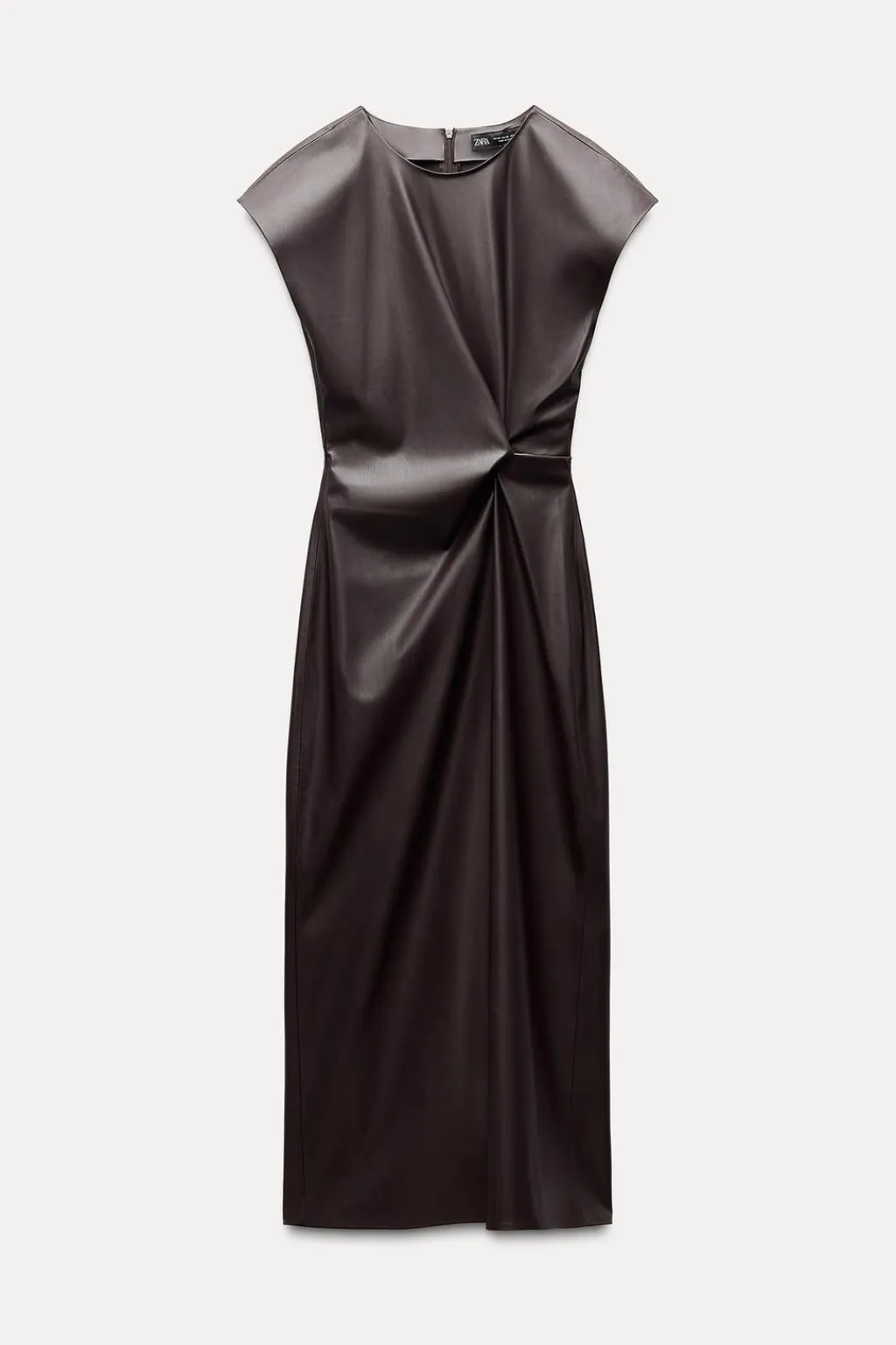 Outlet VESTIDO MIDI EFECTO PIEL Mujer Vestidos