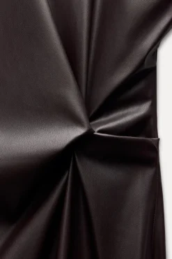 Outlet VESTIDO MIDI EFECTO PIEL Mujer Vestidos