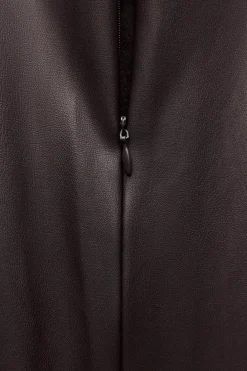 Outlet VESTIDO MIDI EFECTO PIEL Mujer Vestidos