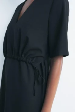 Outlet VESTIDO MIDI ESCOTE PICO ZW COLLECTION Mujer Vestidos