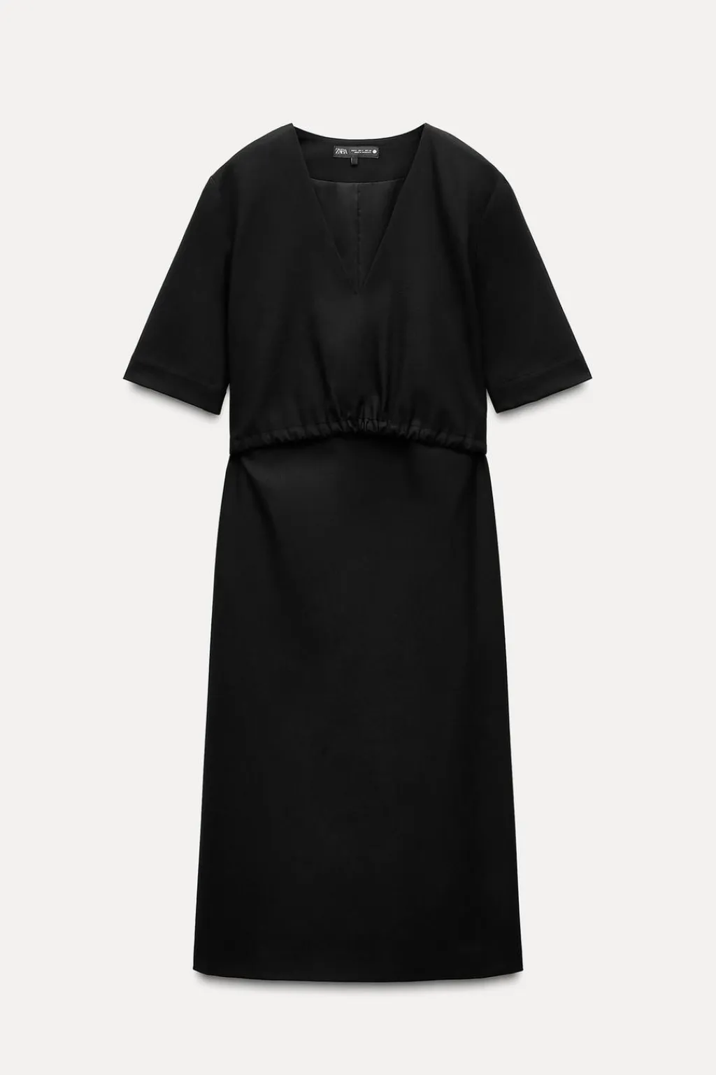 Outlet VESTIDO MIDI ESCOTE PICO ZW COLLECTION Mujer Vestidos