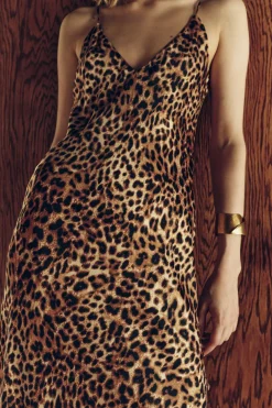 Discount VESTIDO MIDI ESTAMPADO ANIMAL ZW COLLECTION Mujer Vestidos